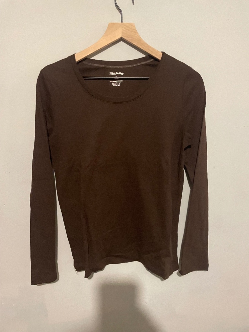 White stag 100% cotton women’s medium long sleeve round neck Tee